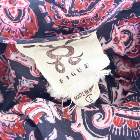 Figue Cosette Paisley Midi Dress New Without Tags Large - Picture 7 of 9